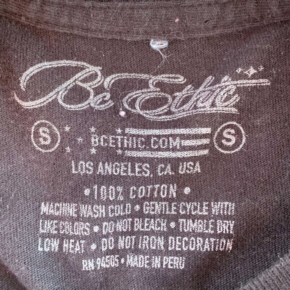 Be Ethic Run DMC Men’s Gray T-Shirt Size Small - Picture 3 of 5